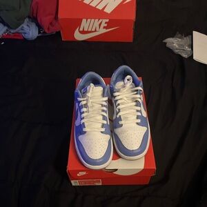 Nike Blue and White Sneakers